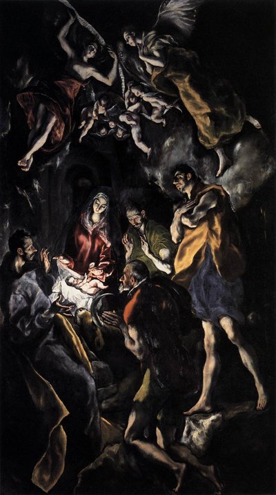 La adoración de los pastores de El Greco